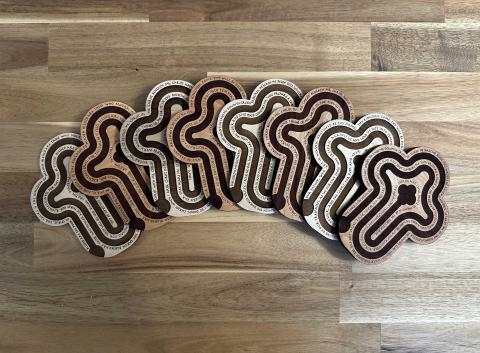 An array of our cross labyrinths