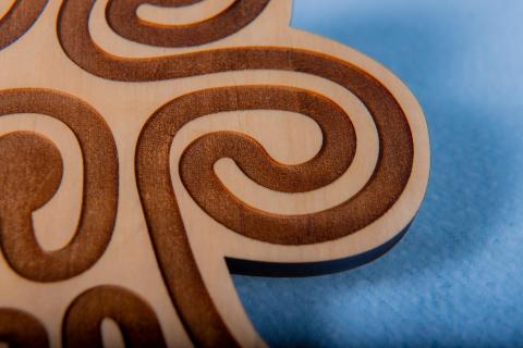 close up of labyrinth
